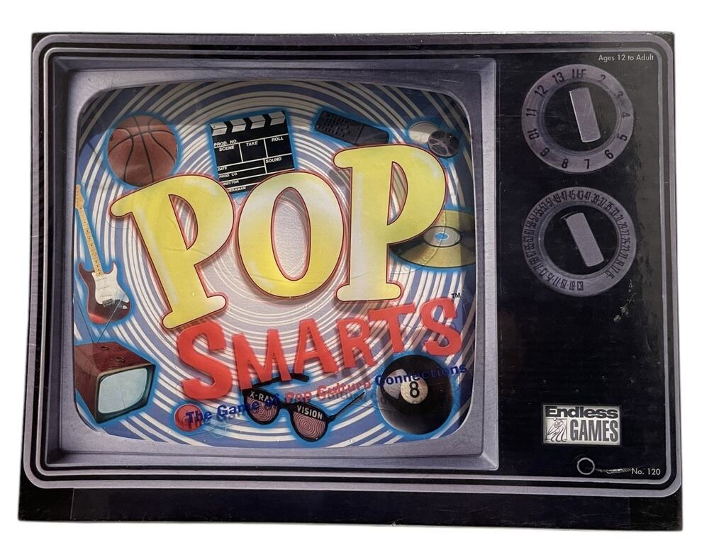 POP SMARTS Trivia Pop Culture Board Game 2001 Endless Games/New in sealed box